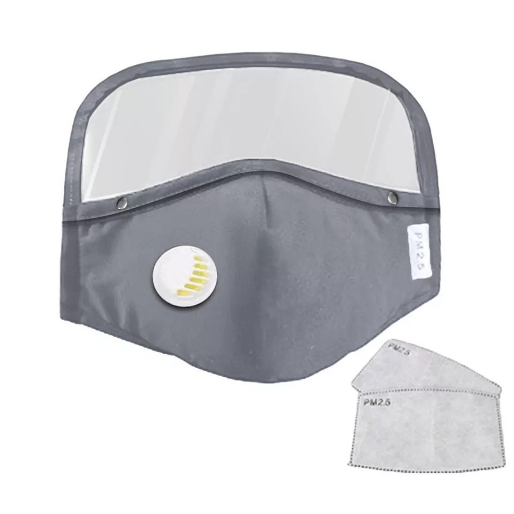 Mask with detachable shield